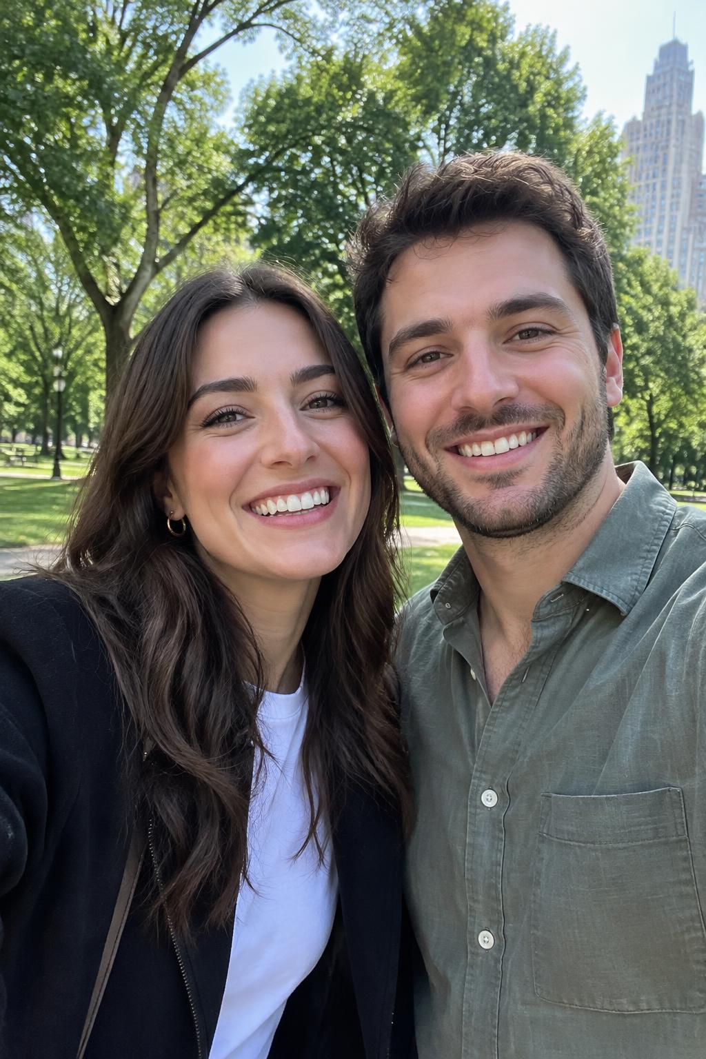 Sample couple selfie